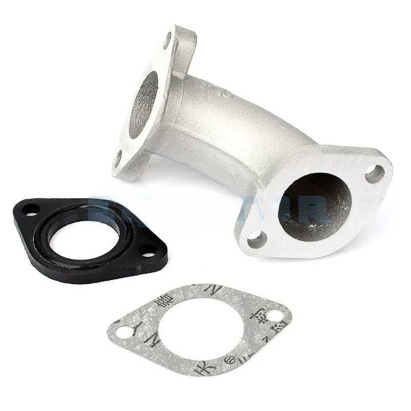 Motorcycle Gasket - 56-2 オートバイキャブレターマニホールドインテークインレットパイプ + ガスケット 110cc-160cc エンジン用