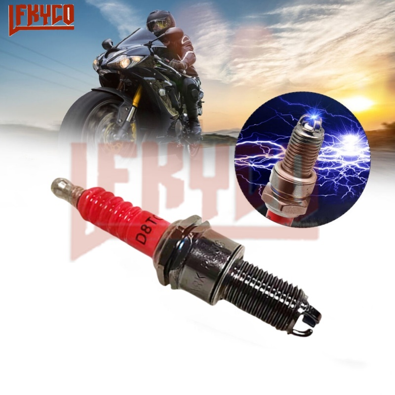 オートバイ用d8tcスパークプラグ、3要素、125cc、15 - Motorcycle Spark Plug のレビューと価格